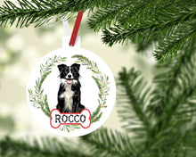 Load image into Gallery viewer, Border Collie Ornaments. Custom Border Collie Gift. Personalized Gift for the Border Collie lover! Border Collie Mom gift!