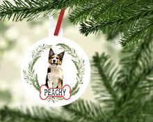 Load image into Gallery viewer, Border Collie Ornaments. Custom Border Collie Gift. Personalized Gift for the Border Collie lover! Border Collie Mom gift!