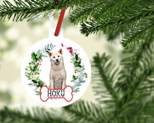 Load image into Gallery viewer, Shiba Inu Ornaments. Red Shiba Inu Ornament. Cream Shiba Christmas Tree Ornament. Perfect Custom Black and Tan Shiba Inu Gifts! Dog Mom gift