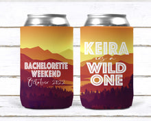 Load image into Gallery viewer, Mountain Party Can Huggers. Slim Can Wedding Favors. Asheville Bachelorette Favors. Colorado Bachelorette Party Huggers! Mountain Wedding