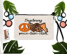 Load image into Gallery viewer, Cheer Personalized Make Up bag. Custom Cheerleading bag. Personalized Cheer Make up Bag. Personalized Cheer Team Gift! Cheerleading Gift.