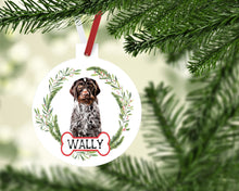 Load image into Gallery viewer, German Wirehair Pointer Ornaments. Custom German Wirehair Pointer Gift. Personalized Pointer gift! German Wirehair Pointer Mom gift!