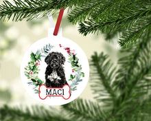 Load image into Gallery viewer, Portuguese Water Dog Ornaments. Personalized Portuguese Water Dog gift! Great Doodle Ornament. Custom Portuguese Water Dog Gifts!