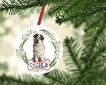 Load image into Gallery viewer, Great Pyrenees Ornaments. Personalized Gift for the Pyrenees lover! Pyrenean Mountain Dog Ornament. Perfect Pyrenees Gift for the dog mom!
