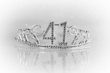 Load image into Gallery viewer, 41st Birthday tiara, Birthday Headband, 41 Birthday Party Tiara, 41st Birthday Crown, 41st Birthday Party Decoration, 41 birthday gift!