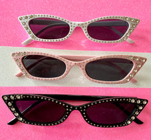 Load image into Gallery viewer, Bling Cat Eye Sunglasses! | Bachelorette Sunglasses | Disco Birthday Party Favors! | Bachelorette Party Favors | Bling Bride Sunglasses