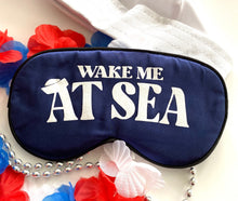 Load image into Gallery viewer, Cruise themed satin sleep mask.