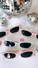 Load image into Gallery viewer, Bling Cat Eye Sunglasses! | Bachelorette Sunglasses | Disco Birthday Party Favors! | Bachelorette Party Favors | Bling Bride Sunglasses