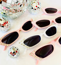 Load image into Gallery viewer, Bling Cat Eye Sunglasses! | Bachelorette Sunglasses | Disco Birthday Party Favors! | Bachelorette Party Favors | Bling Bride Sunglasses