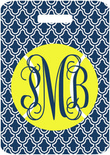 Load image into Gallery viewer, Tennis Bag Tag. Great Monogrammed gift for a Tennis lover. Great for Backpack or Tennis Bag! Birthday or Bachelorette gift.