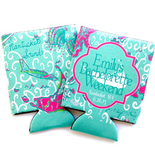 Load image into Gallery viewer, Nantucket or Martha's Vineyard Huggers. Bachelorette or Birthday Party Huggers. Cape Cod Wedding Favors. Personalized Islands Huggers!