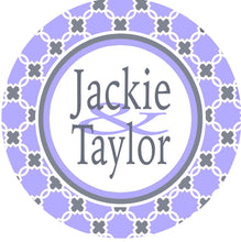 Load image into Gallery viewer, Purple and Gray Personalized Room Sign. Dorm Room Roommate Sign! Dorm Room door Hanger