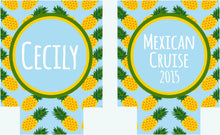 Load image into Gallery viewer, Pineapple Party Vacation huggers. Tropical Drinks Bachelorette or Birthday Favors. Pineapple Wedding Shower Favors! Pineapple party huggers.