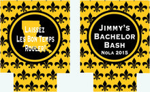 Load image into Gallery viewer, NOLA Bachelor Party Huggers. Wedding Party Huggers! Bachelor Party Gifts. New Orleans Groomsman Favors. Birthday Huggers NOLA Can Hugger