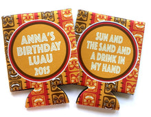 Load image into Gallery viewer, Tropical Luau Huggers. Luau Bachelorette or Birthday Huggers. Tropical Vacation Huggers. Hawaiian Wedding Shower Huggers!