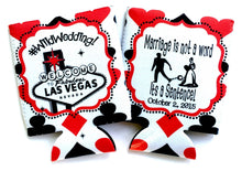 Load image into Gallery viewer, Vegas Party Huggers. Vegas Bachelorette or Birthday Girl's weekend Favors. Vegas Bachelorette Party Favors. Custom vegas Party huggers.