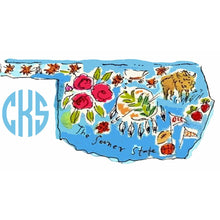 Load image into Gallery viewer, Oklahoma Monogrammed Car Tag