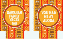 Load image into Gallery viewer, Tropical Luau Huggers. Luau Bachelorette or Birthday Huggers. Tropical Vacation Huggers. Hawaiian Wedding Shower Huggers!