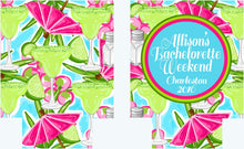 Load image into Gallery viewer, Margarita Fiesta Theme Party Huggers. Fiesta Party Favors. Custom Fiesta Bachelorette Party Favors. Mexican Fiesta Birthday Party favors!