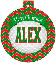 Load image into Gallery viewer, Golf Ball Personalized Ornament