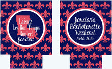 Load image into Gallery viewer, New Orleans Party Hugger. NOLA Bachelorette or Birthday Party Hugger. New Orleans Fleur de Lis Party Favors.Personalized New Orleans Hugger!