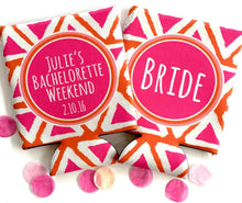 Load image into Gallery viewer, Tribal Party Huggers. Bride Tribe Bachelorette Favors. Tribal Girls weekend Huggers. Boho Chic Girls weekend Favors.