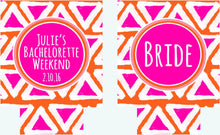 Load image into Gallery viewer, Tribal Party Huggers. Bride Tribe Bachelorette Favors. Tribal Girls weekend Huggers. Boho Chic Girls weekend Favors.