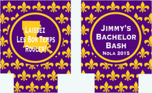 Load image into Gallery viewer, NOLA Bachelor Party Huggers. Wedding Party Huggers! Bachelor Party Gifts. New Orleans Groomsman Favors. Birthday Huggers NOLA Can Hugger