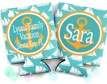 Load image into Gallery viewer, Mint Bachelorette or Birthday Party Nautical Ship Huggers. Nautical Bachelor Party Favors. Cruise Nautical Birthday Party Favors! Nauti