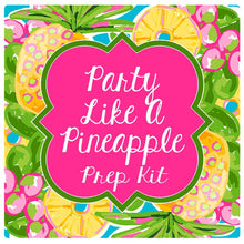 Load image into Gallery viewer, Pineapple Bachelorette or Bridesmaid Hangover Bags. Pineapple Oh Shit Kits! Mini Tote Bag. Custom EMPTY Pineapple Party bag.