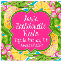 Load image into Gallery viewer, Pineapple Bachelorette or Bridesmaid Hangover Bags. Pineapple Oh Shit Kits! Mini Tote Bag. Custom EMPTY Pineapple Party bag.