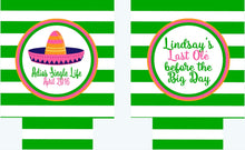 Load image into Gallery viewer, Fiesta Stripe Personalized Party Can Huggers