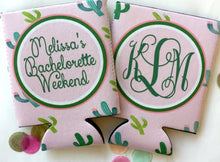 Load image into Gallery viewer, Cactus Party Huggers. Scottsdale Party Favors. Cactus Birthday Party Favors! Cabo Scottsdale Bachelorette! Fiesta Bachelorette Favor