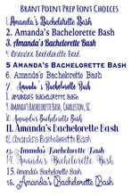 Load image into Gallery viewer, Starfish Party Huggers. Family Vacation Beach Coolies. Monogrammed Bachelorette or Birthday Party Huggies. Girl's Weekend Coolies!