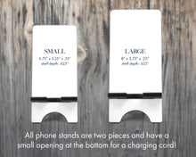Load image into Gallery viewer, Black Lab Personalized Cell Phone Stand