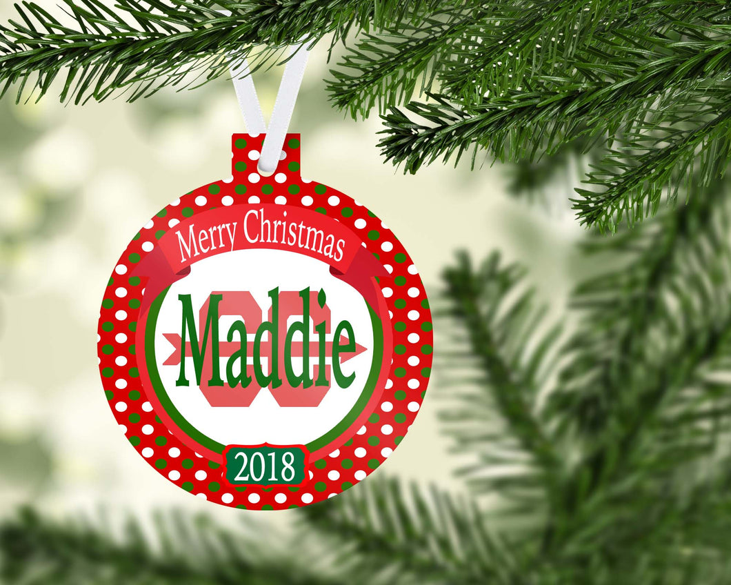 Cross Country Personalized Ornament