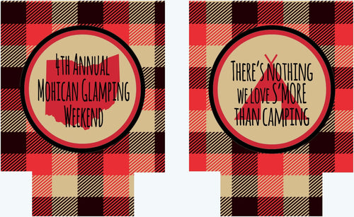 Plaid Lumberjack Party Huggers. Birthday Party Coolies! Bachelorette or Bachelor Party Favors too! Family Vacation Coolies. Plaid Can Koolie