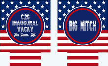 Load image into Gallery viewer, America Party Huggers. &#39;Merica Birthday Coolies! Bachelor Party Gifts. &#39;Merica Birthday Favors. Flag Party Huggers.
