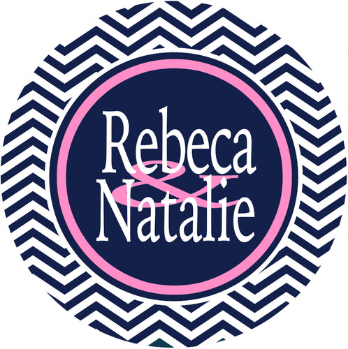 Navy Chevron Personalized Room Sign. Gift for Graduation. Great Dorm Door Sign! Roommate sign too!