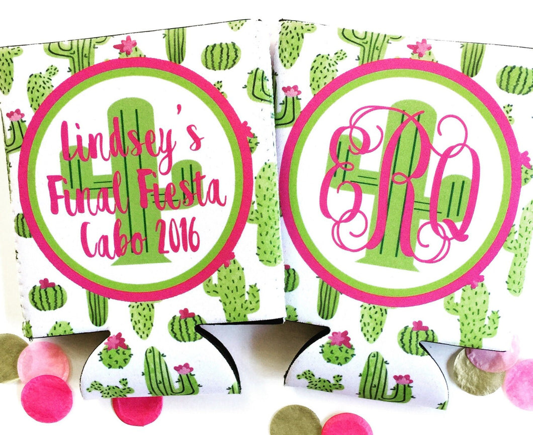 Cactus Party Huggers. Girls weekend Cactus Favors. Scottsdale Birthday Party Favors. Cactus Scottsdale or Cabo Bachelorette Favors.