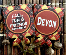 Load image into Gallery viewer, Fall Argyle Personalized Party Huggers
