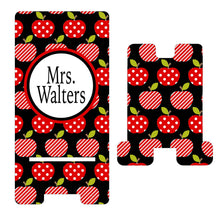 Load image into Gallery viewer, Teacher&#39;s Apples Cell Phone Stand. Custom teacher&#39;s gift! Personalized teacher gift! Student teacher gift! Teacher Appreciation gift!
