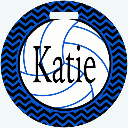 Volleyball Bag Tag. Perfect on a Volleyball bag or luggage! Volleyball player gift. Great Volleyball team or Coaches gift Custom colors!