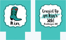 Load image into Gallery viewer, Western Party Huggers. Nashville Bachelorette or Birthday Party Can Coolers. Texas Party Favors. Cowboy Bachelorette Coolies!
