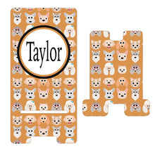 Load image into Gallery viewer, Dog Lover Personalized Cell Phone Stand. Dog themed Cell Phone Stand, Custom Dog Gift! Great Dog Lover gift!

