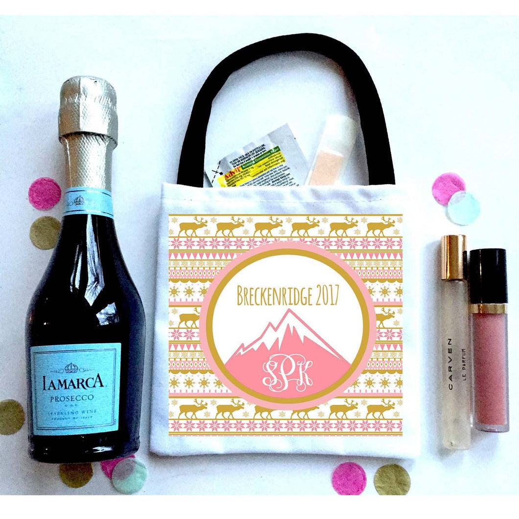 Pink and Gold Nordic Hangover Bags
