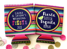 Load image into Gallery viewer, Fiesta Party Huggers. Fiesta Vacation Coolies. Mexican Pinata Party Favors. Fiesta Birthday Party Favors! Bachelorette Down to Fiesta!
