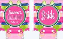 Load image into Gallery viewer, Rings and Ritas Bachelorette or Birthday Party Huggers. Tropical Bachelorette Party Huggers. Bachelorette Fiesta Party Favors.
