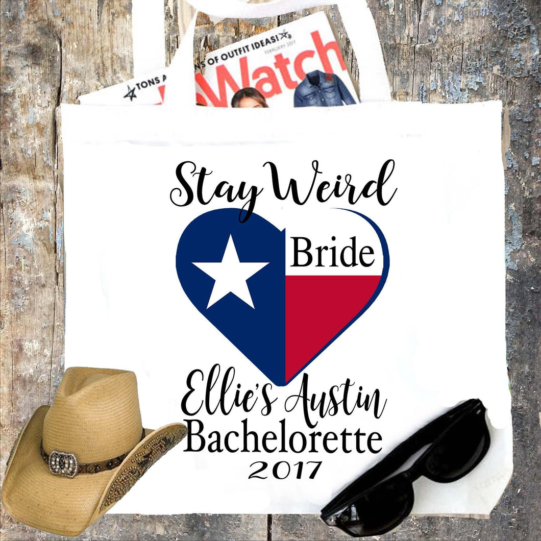 Texas Party Personalized Tote Bag