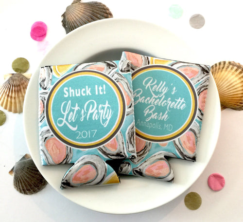 Oyster Roast Party Huggers. Bachelorette or Birthday Oyster Party Favors. Engagement or Wedding Oyster Roast Party Favors.